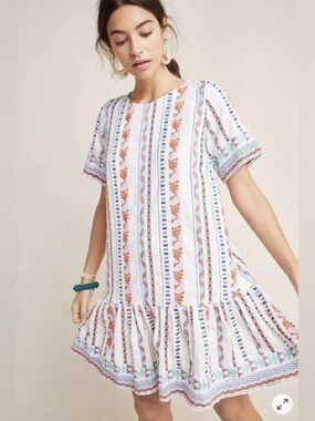 Anthropology Duet Shift Dress